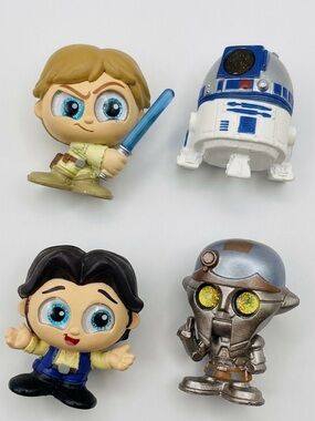Star Wars Doorables Han Solo R2-D2 Luke Skywalker Prof HuYang set of 4